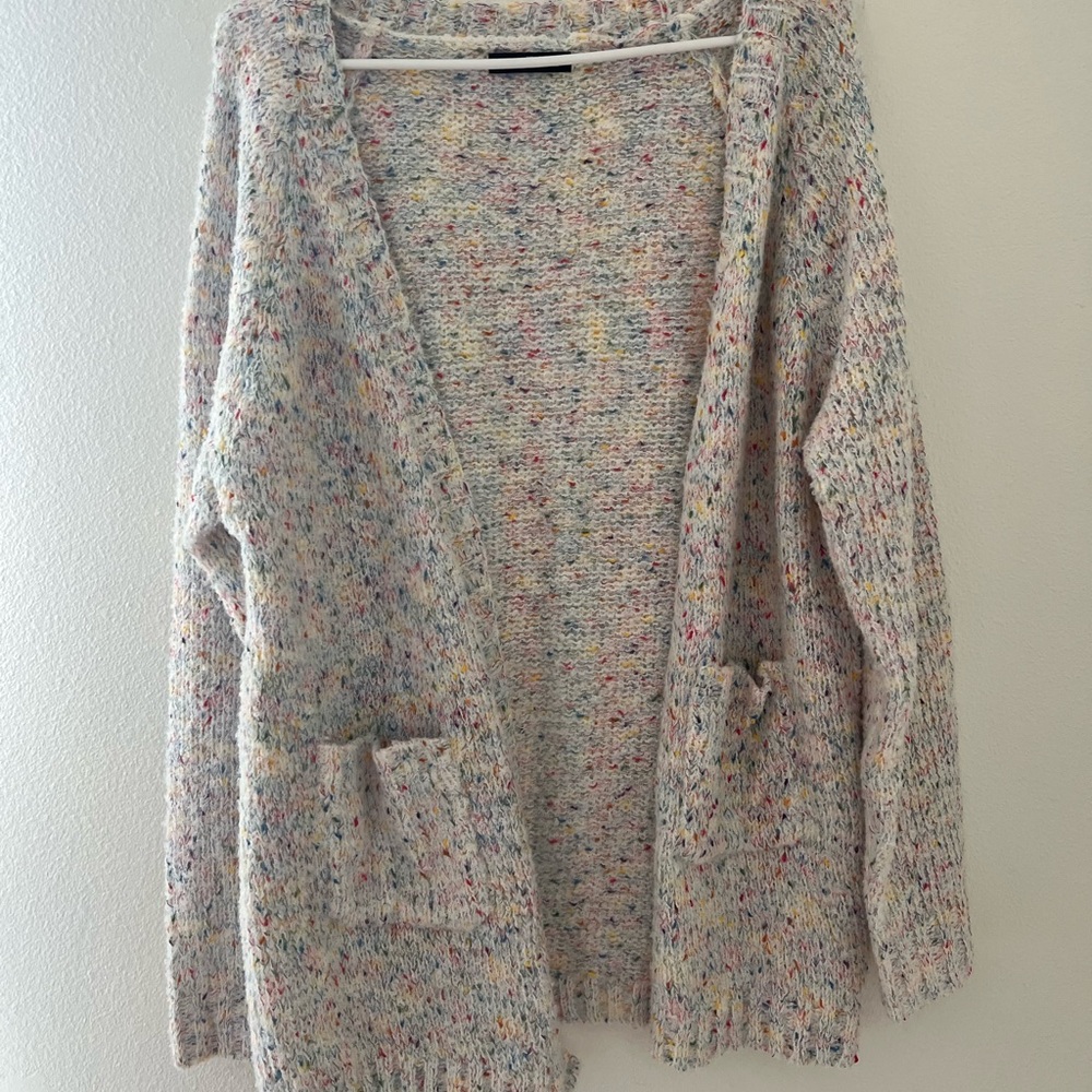 Cream Confetti Cardigan